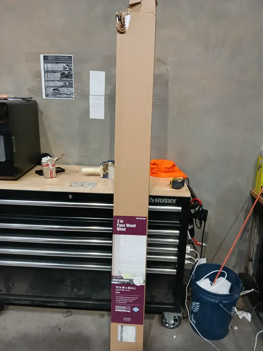 Home Decorators Collection White Cordless Faux Wood Blinds for Windows with 2 in. Slats - 72 in. W x 48 in. L (Actual Size 71.5 in. W x 48 in. L) - image 2