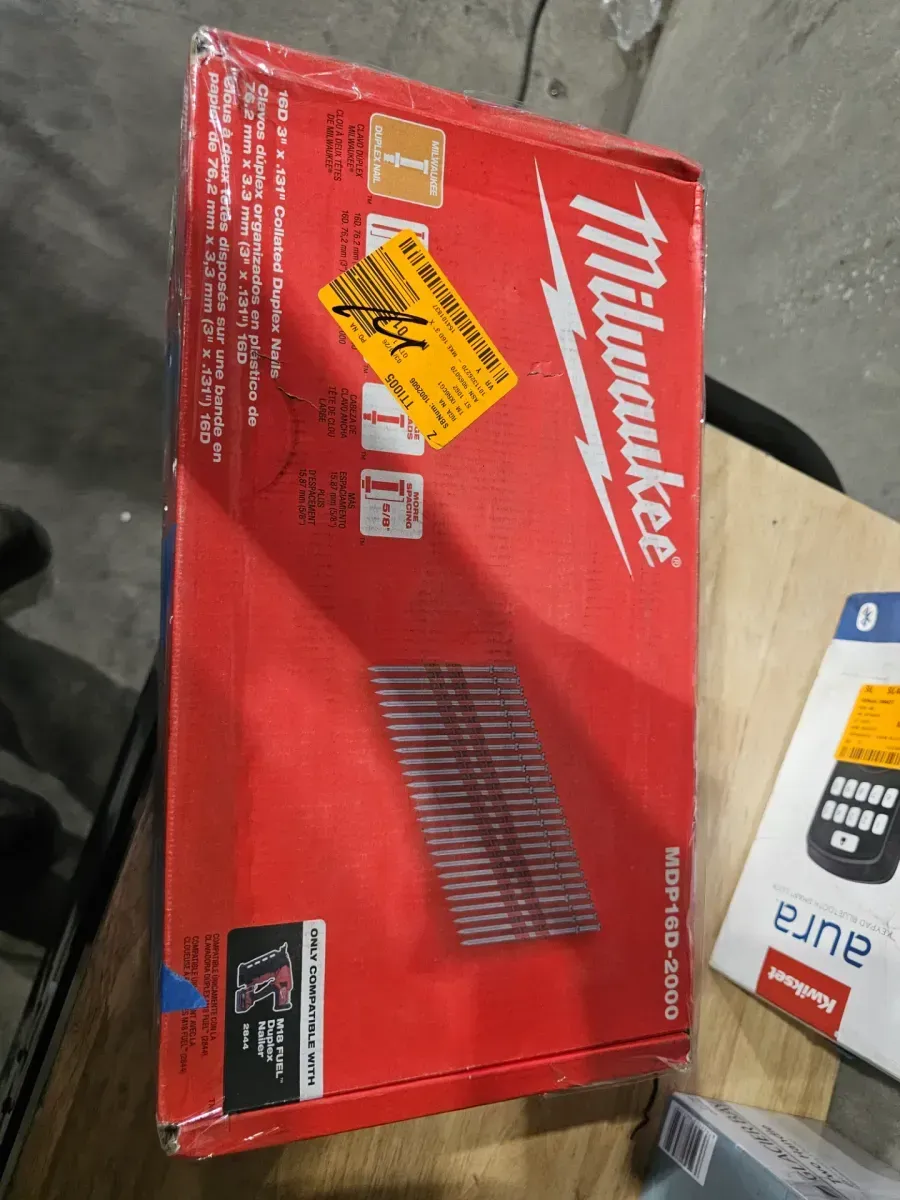 Milwaukee duplex nails 2000 qty - image 2