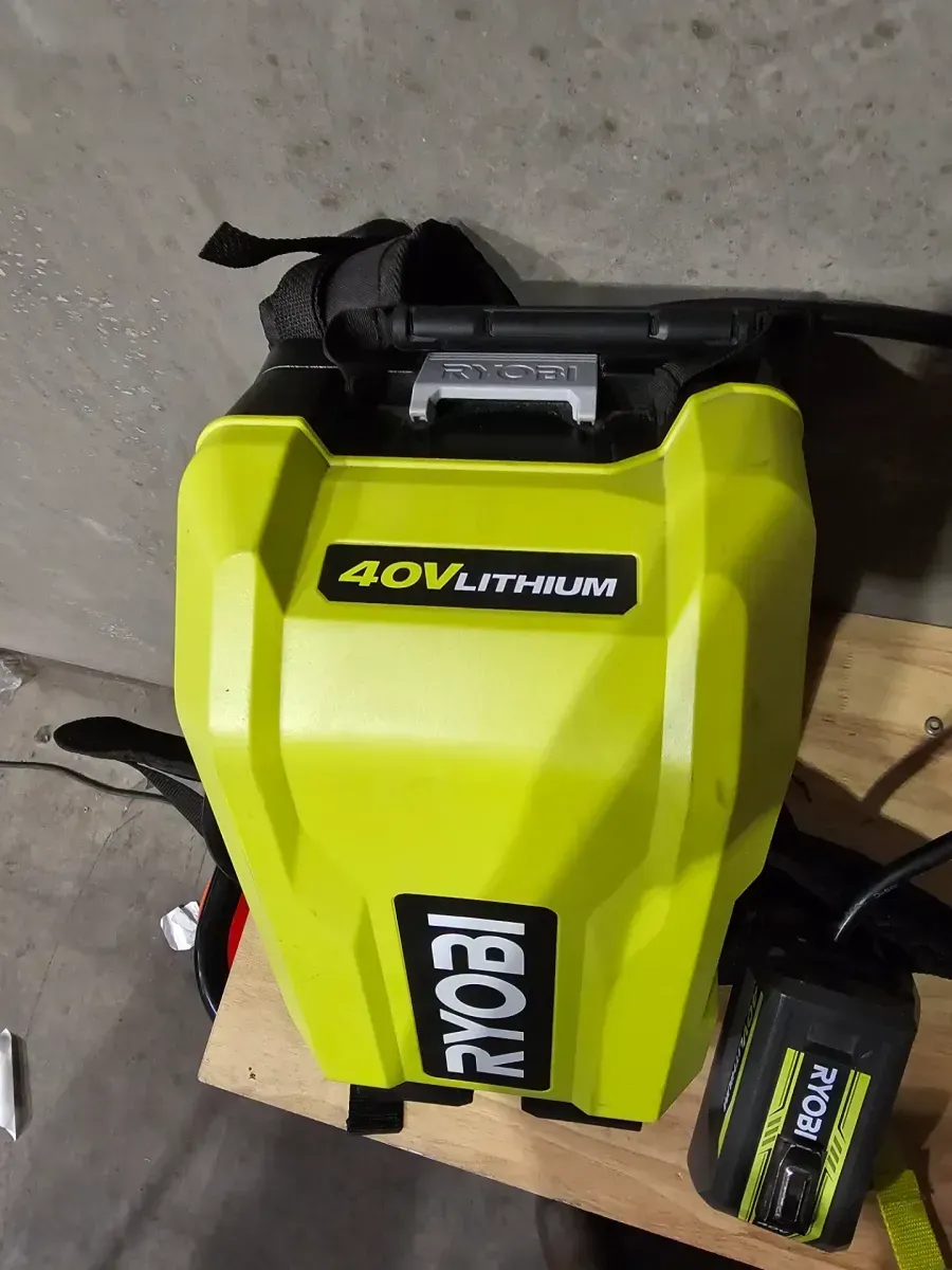 Ryobi 40V Lithium Cordless Backpack Sprayer - image 1