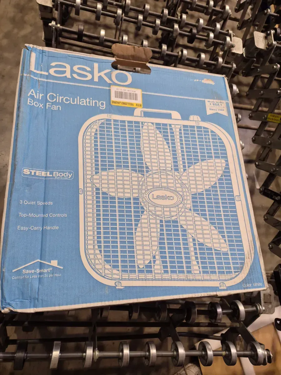Lasko Air Circulating Box Fan with Steel Body - image 1