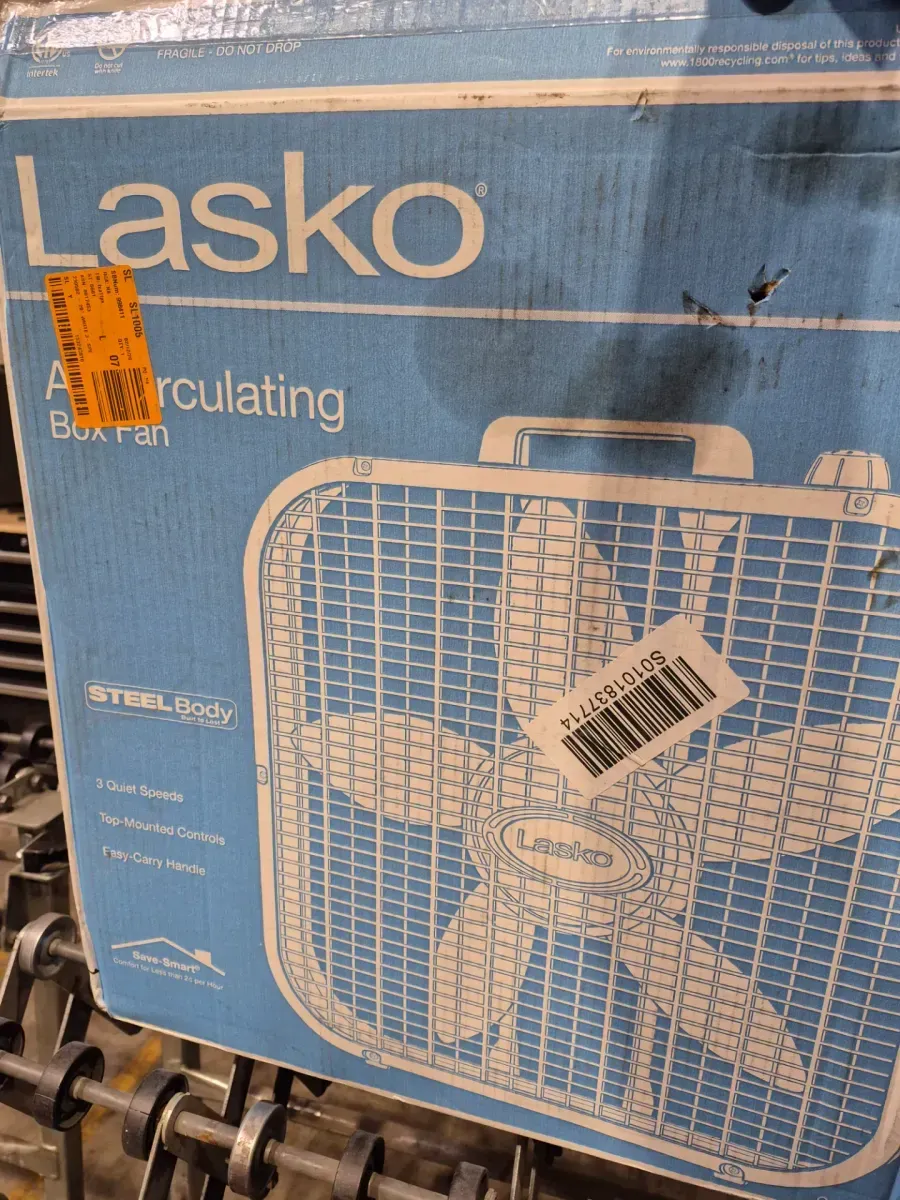 Lasko Air Circulating Box Fan with Steel Body - image 4