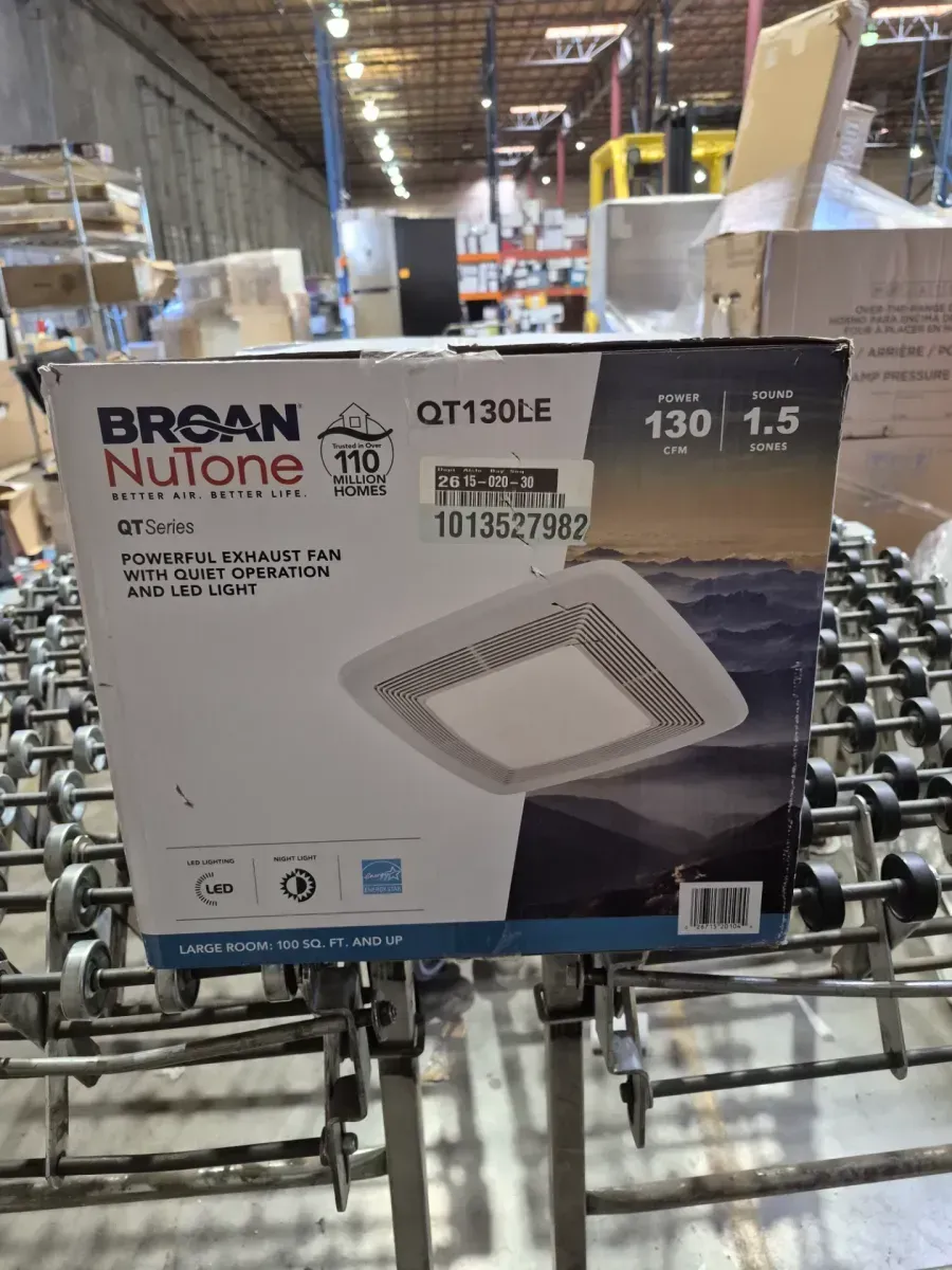 Broan-NuTone QT Series Quiet 130 CFM Ceiling Bathroom Exhaust Fan with Light and Night Light, 1.5 Sones Energy Star Certified - image 2