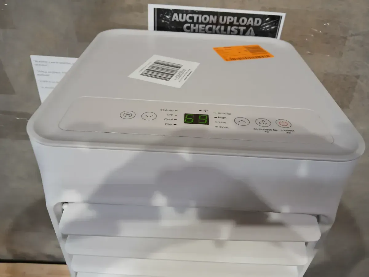 Vissani 6,000 (DOE) BTU 115-Volt Portable Air Conditioner Cools 250 sq. ft. with Remote in White, Powered by Hubspace - image 3