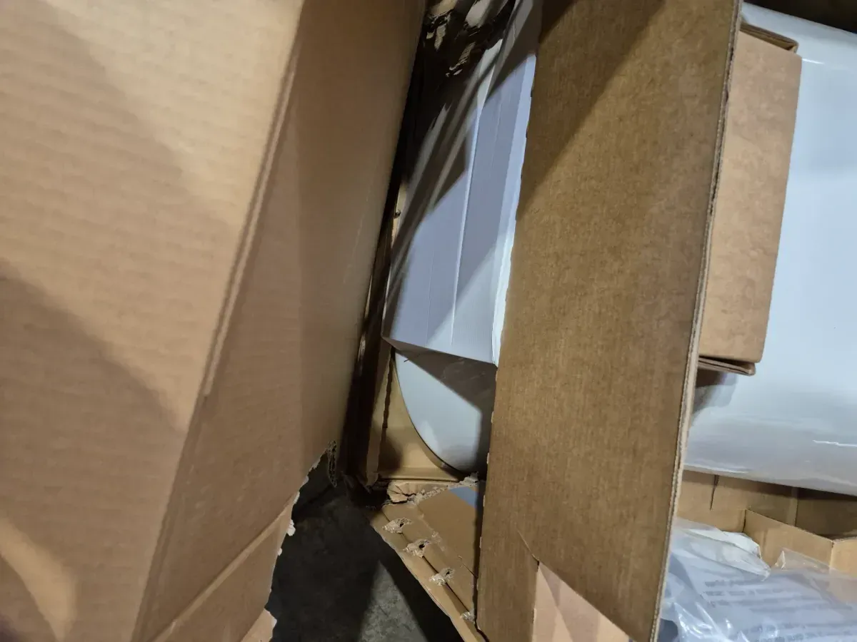 Glacier Bay 12 in. Rough In Two-Piece 1.28 GPF Single Flush Round Toilet in White, Seat Included - image 3