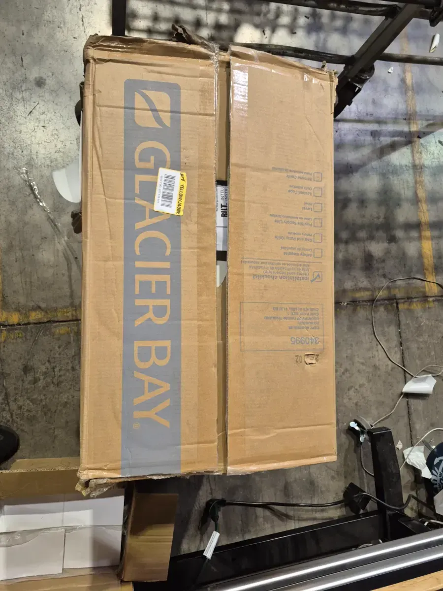 Glacier Bay 12 in. Rough In Two-Piece 1.28 GPF Single Flush Round Toilet in White, Seat Included - image 5