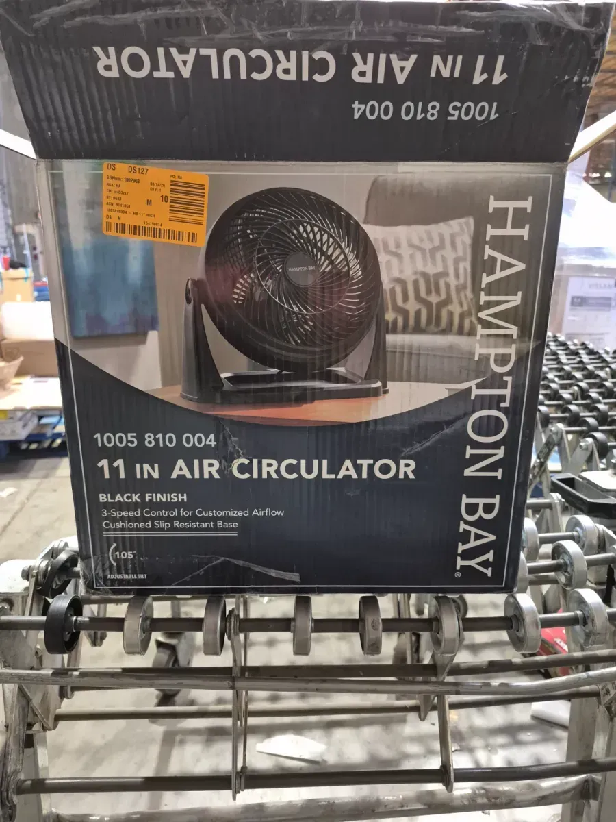 Hampton bay fan (Hampton Bay 11 in. 3 Speed Portable Desk Fan in Black) - image 1