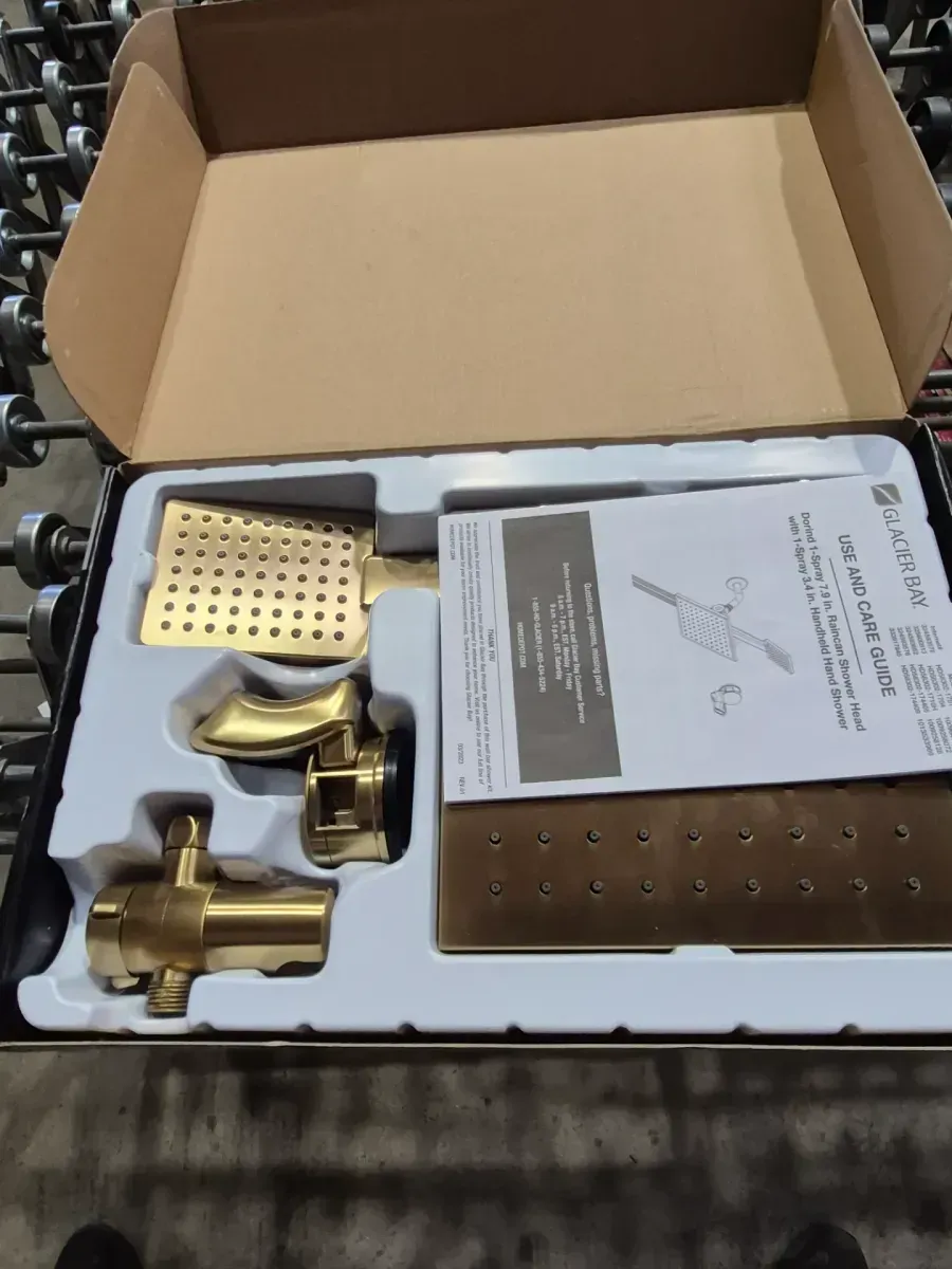 Glacier Bay Dorind Collection 8 in. Square Showerhead with Handheld Shower - image 2