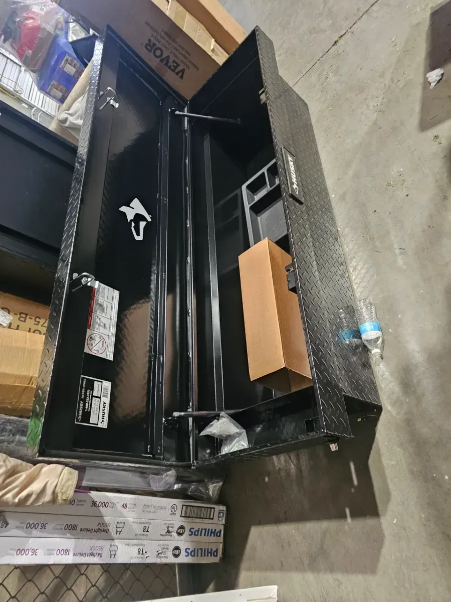 Husky Black Aluminum Crossover Truck Tool Box - image 2