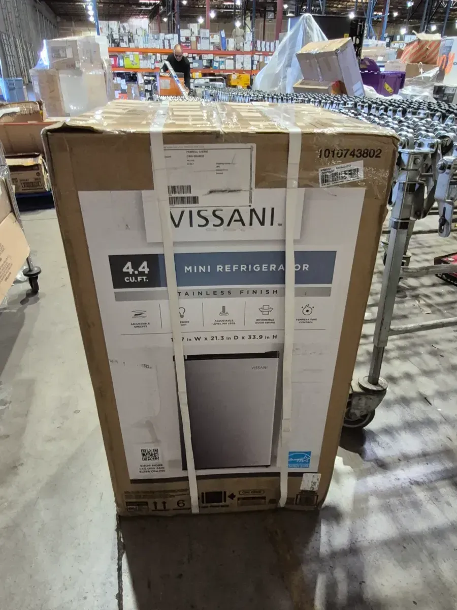 Vissani 4.4 cu. ft. Mini Refrigerator, Stainless Finish - image 1