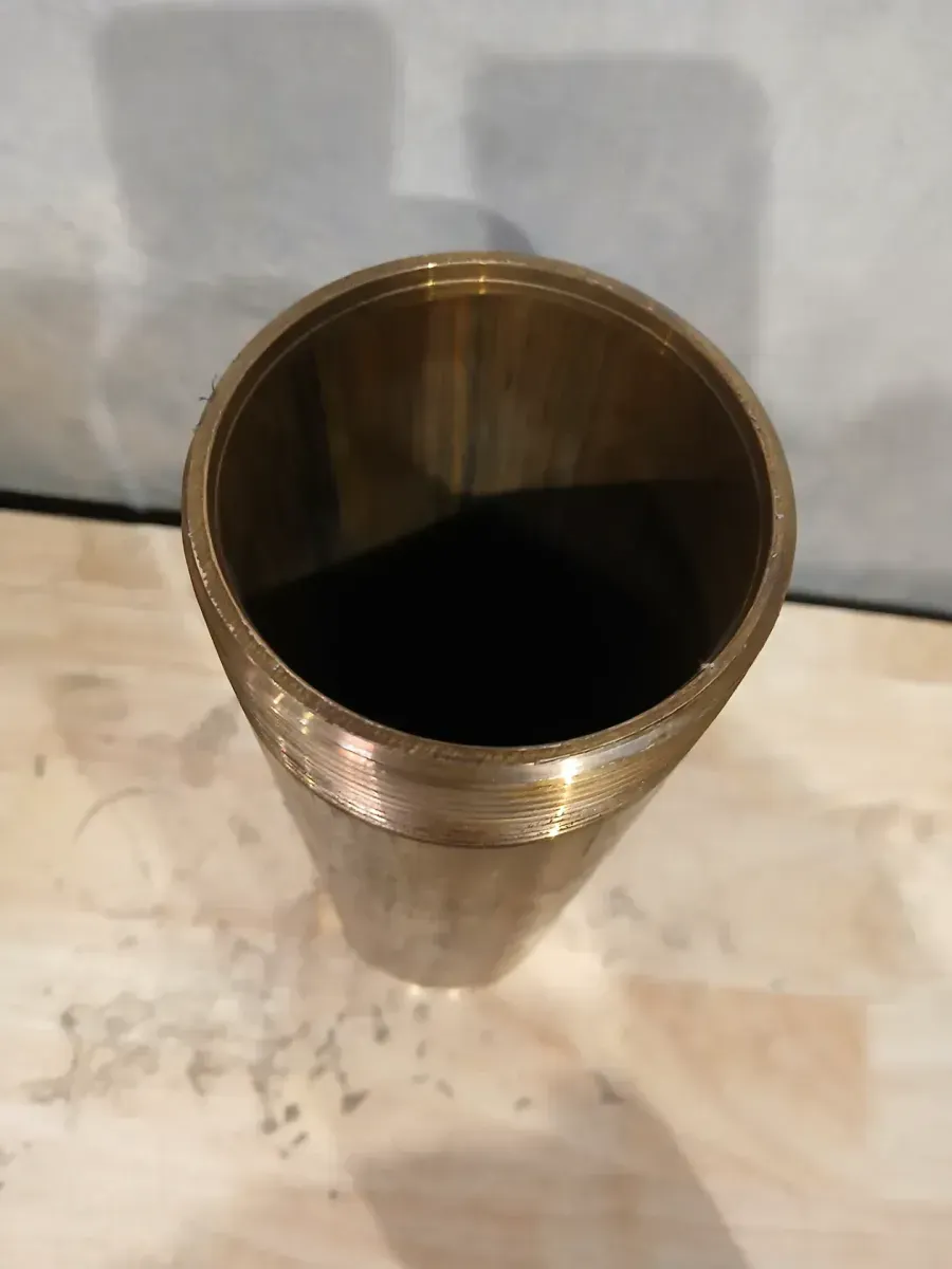 1/2 in. x 6 in. MIP Brass Nipple Fitting (Case of 12) - image 3