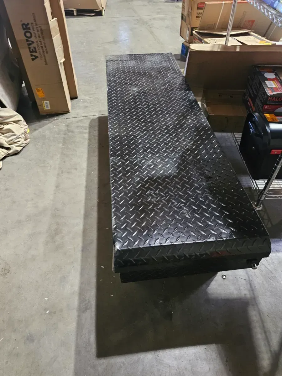 Husky Black Aluminum Crossover Truck Tool Box - image 3