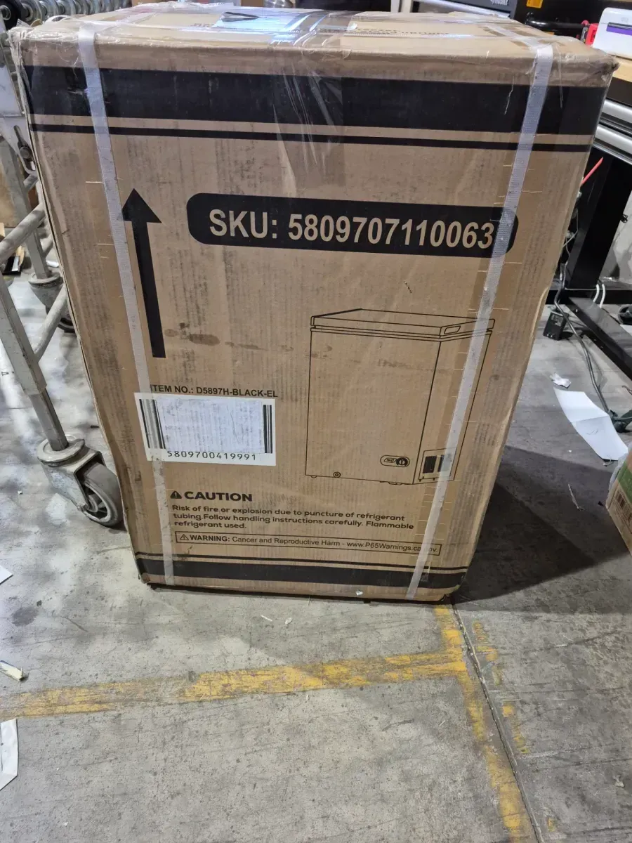 COWSAR 21.18 in 3.5 cu. ft. Manual Defrost Chest Freezer in Black with Garage Ready - image 3