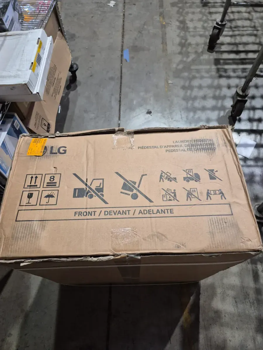 LG 27 in. Laundry Pedestal in Black Steel with Storage Drawer for Washers and Dryers - image 4