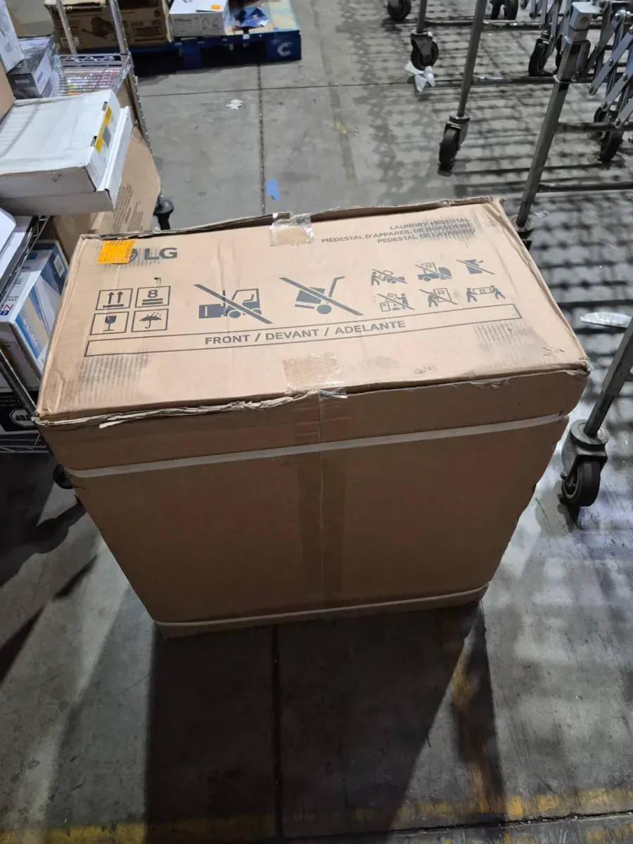 LG 27 in. Laundry Pedestal in Black Steel with Storage Drawer for Washers and Dryers - image 3