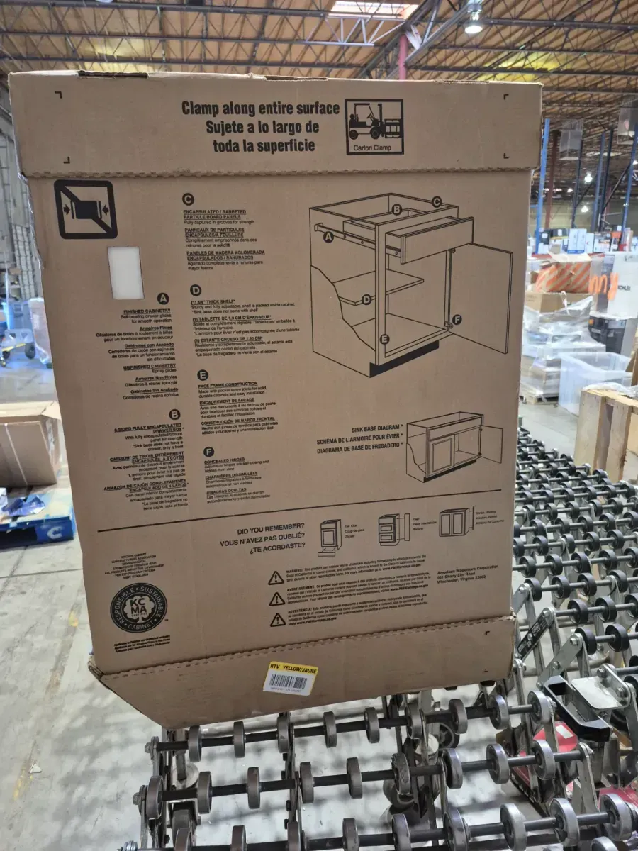 Hampton Bay Hampton 18 in. W x 24 in. D x 34.5 in. H Assembled Base Cabinet in Satin White - image 2