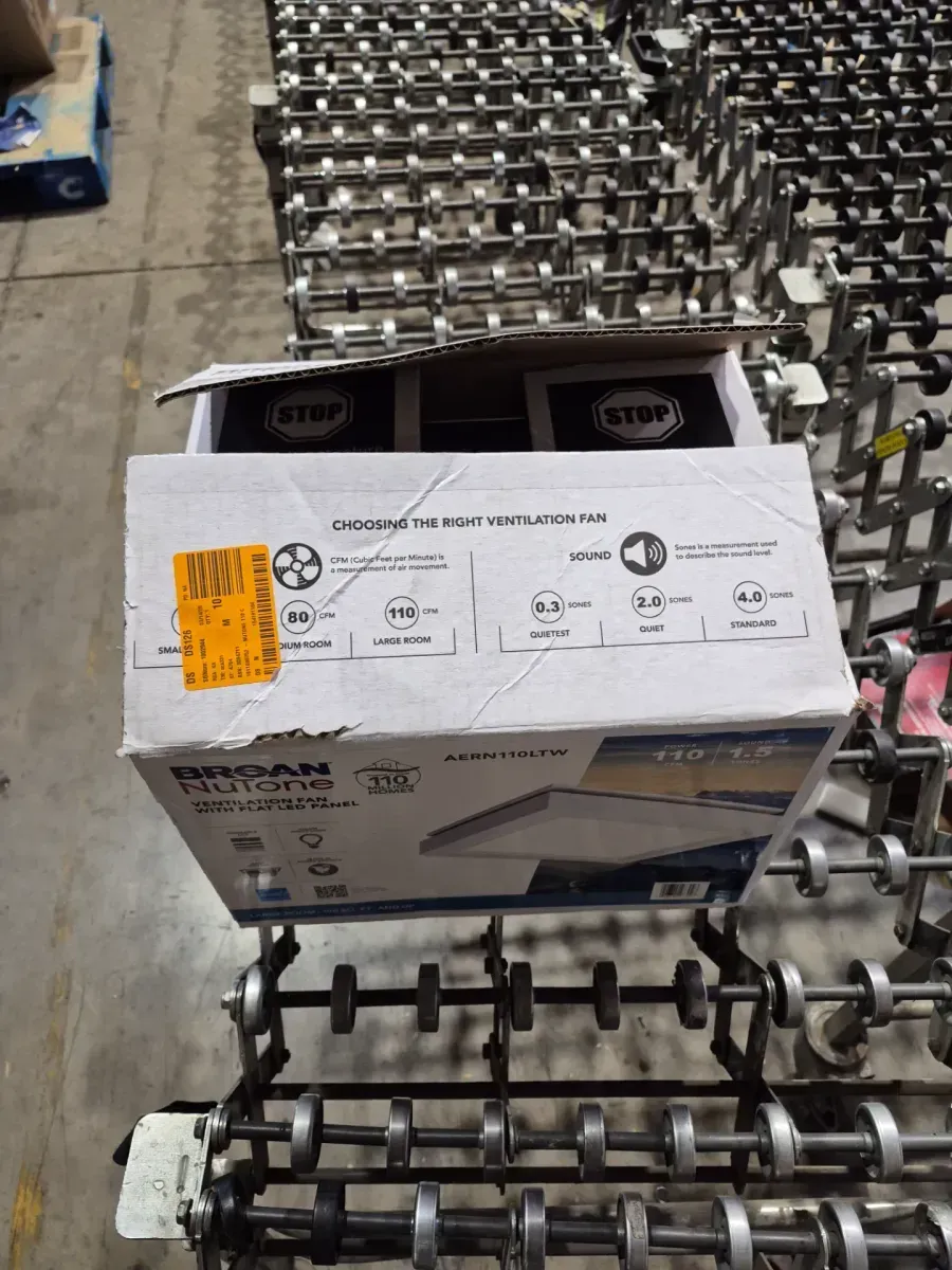 Broan-NuTone Roomside Series, Decorative, White Trim, 110 CFM, Roomside Ceiling Bathroom Exhaust Fan with LED Lighting, ENERGY STAR - image 4