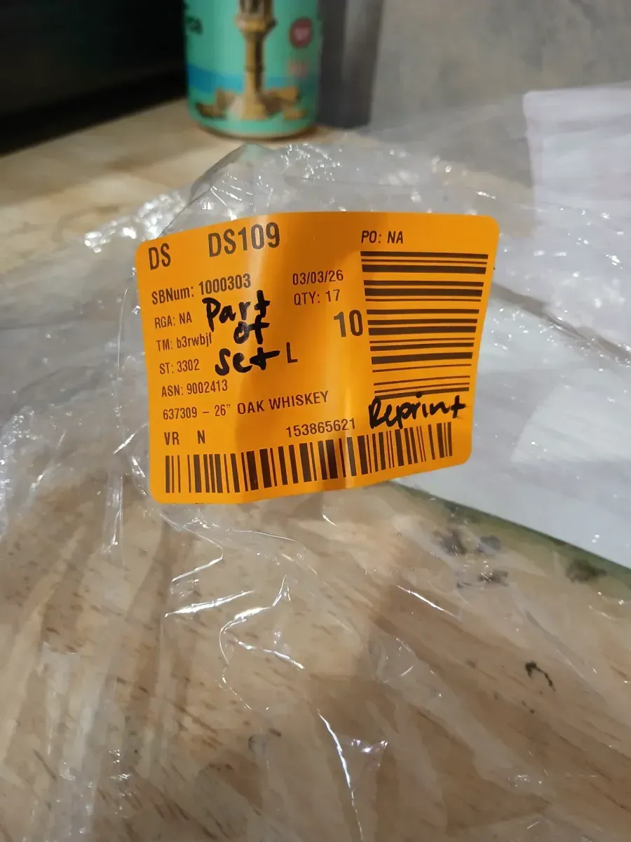 26 in. Dia x 17.5 in. H White Oak Wood Whiskey Barrel - image 5