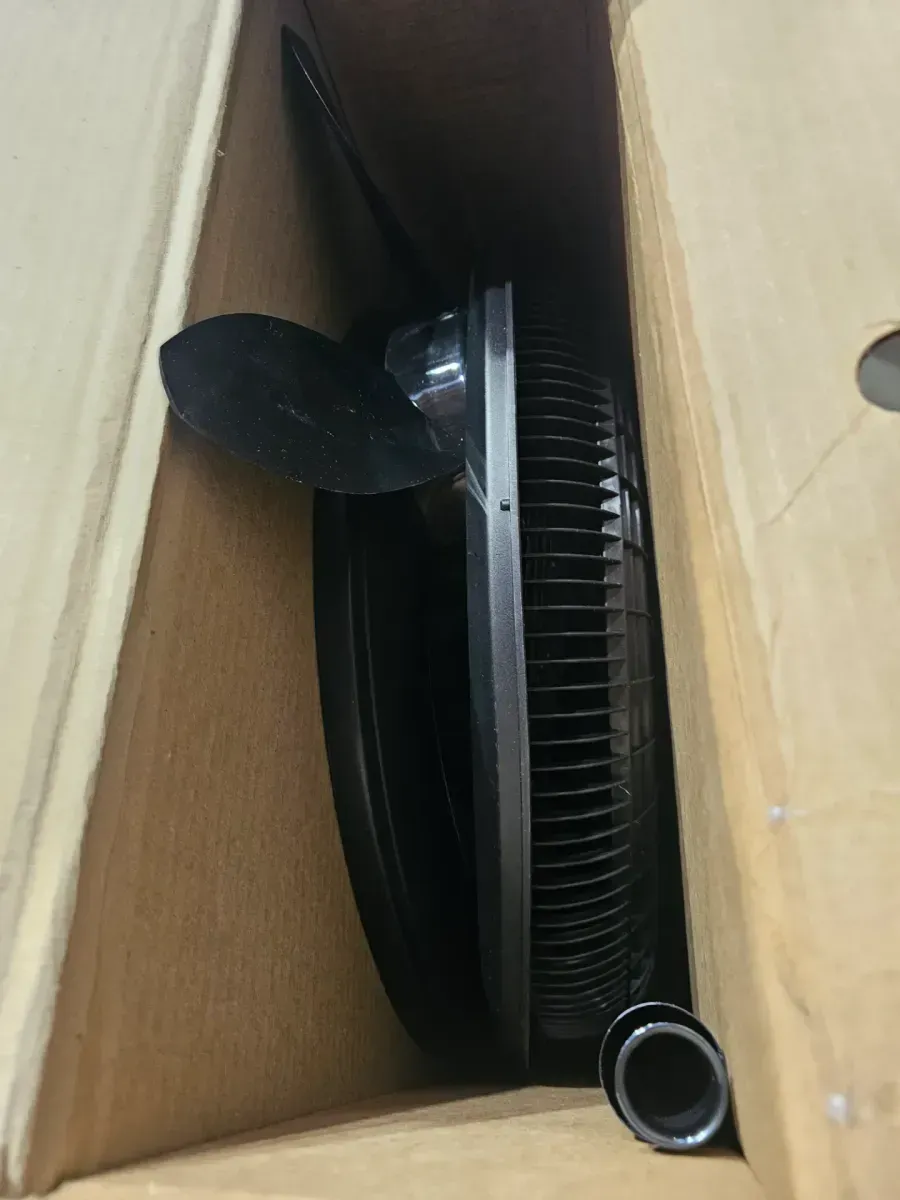 Cyclone 18 in. 3 Speed Oscillating Pedestal Fan for Home in Black with Adjustable Height, Tilt Back Head, Easy Assembly - image 2