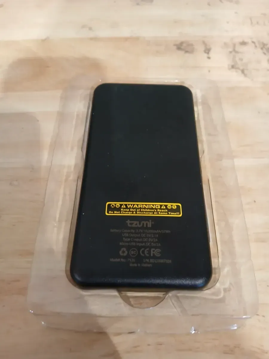 Tzumi 10,000 mAh Slim Pro Pocket Juice Portable Power Bank - image 3