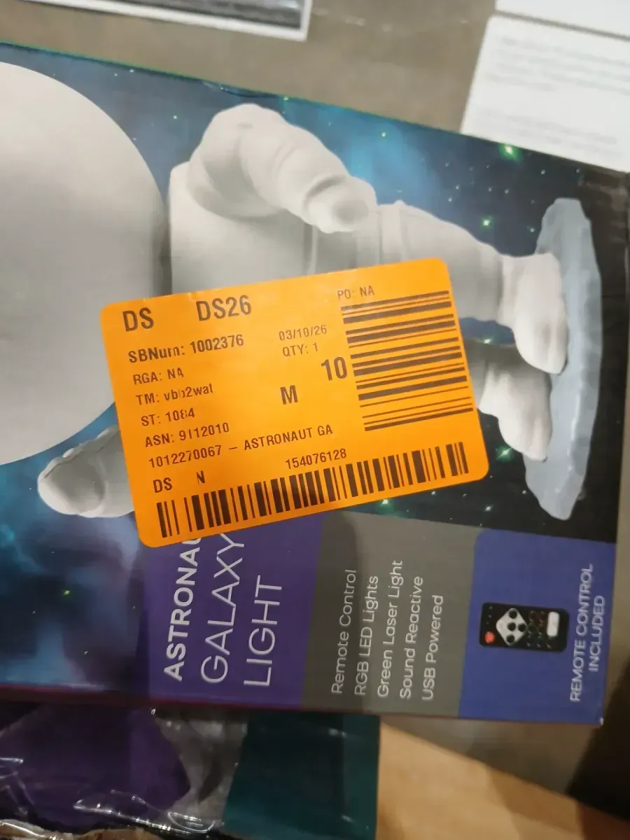 Unbranded 9.25 in. Sound React Multi-Color Integrated T10 1W LED Astronaut Galaxy Night Light - image 5