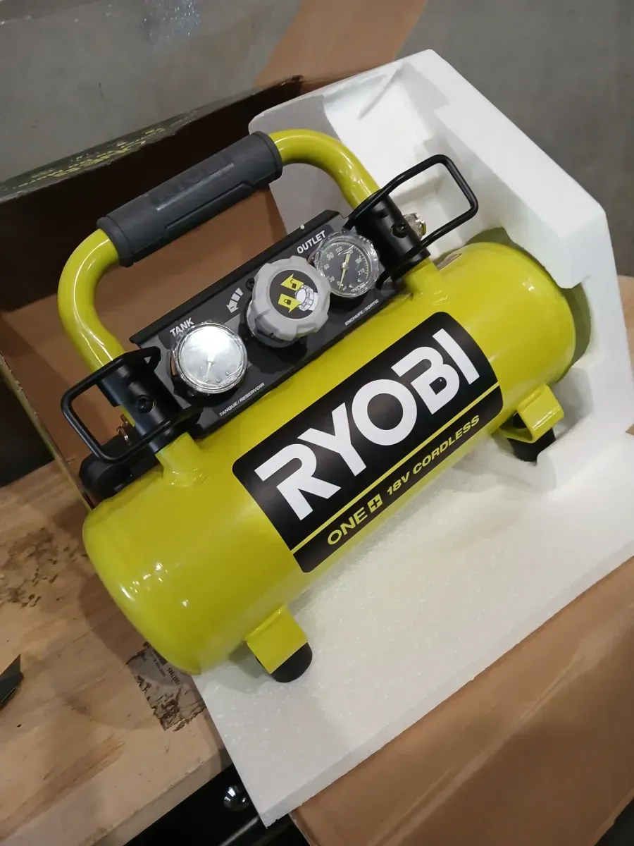 RYOBI 18V ONE+ Cordless 1 Gal. Portable Horizontal Air Compressor with 120 PSI Maximum Pressure (Tool Only) - image 4