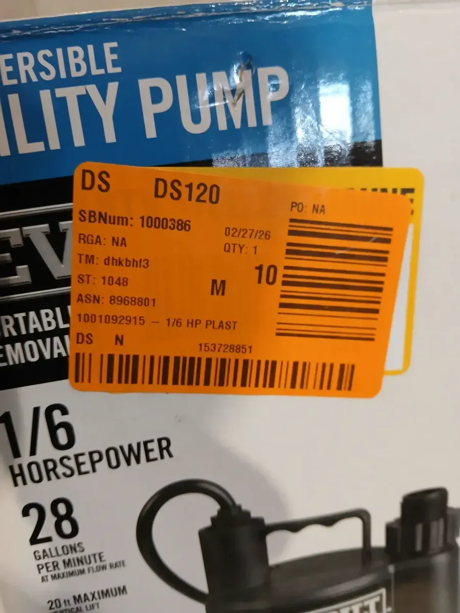 Everbilt 1/6 HP Submersible Thermoplastic Utility Pump - image 6