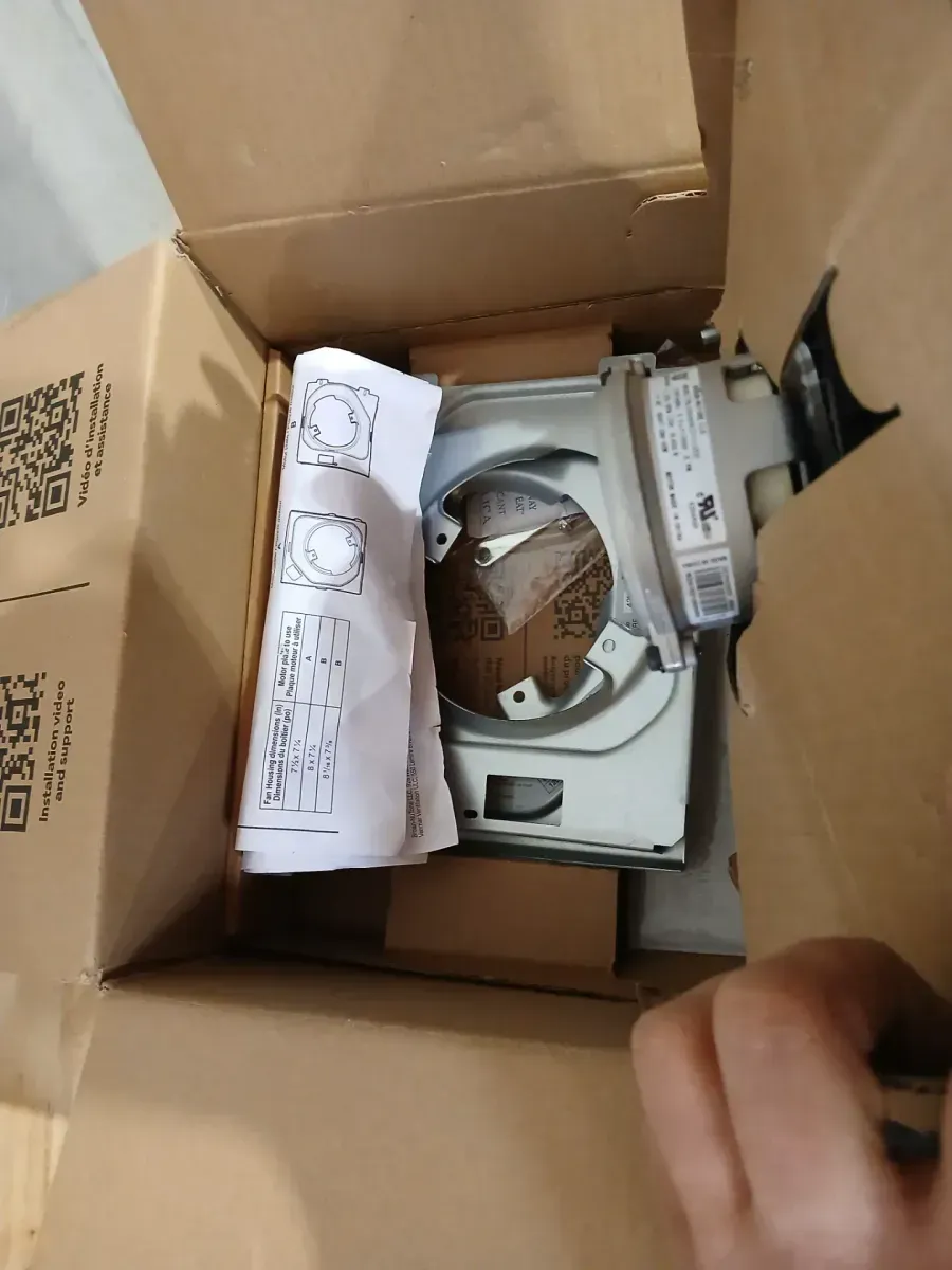 Broan-NuTone QuicKit 60 CFM 3.0 Sones Bathroom Replacement Motor and Grille/Cover - image 5