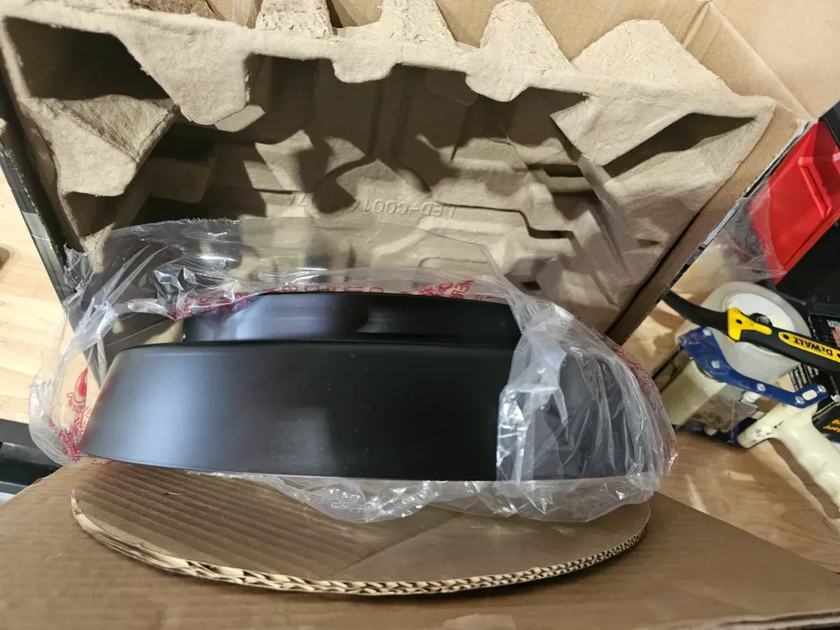 Monteaux Lighting 13 in. Black and Gold Integrated LED Flush Mount Ceiling Light with Frosted Glass - image 2