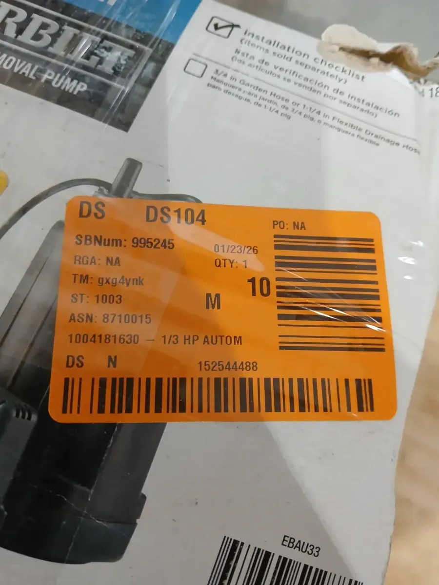 Everbilt 1/3 HP Automatic Utility Pump - image 6