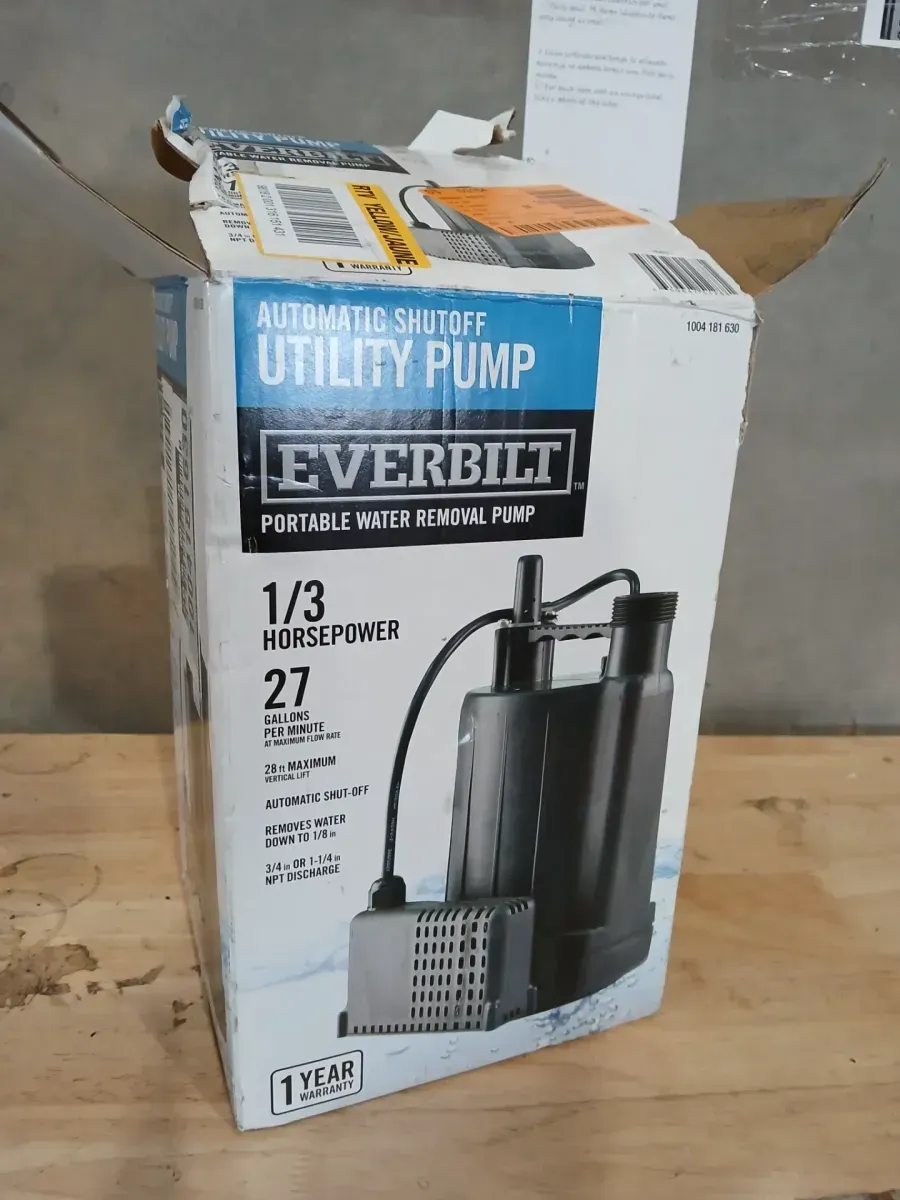 Everbilt 1/3 HP Automatic Utility Pump - image 2