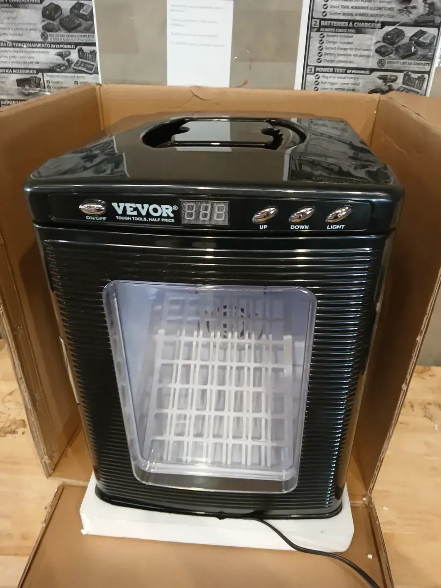 SKYSHALO Reptile Incubator 13 in. x 15 in. x 19 in. LED Digital Display Cooling, Heating Reptile Egg Incubator Black Greenhouse - image 4