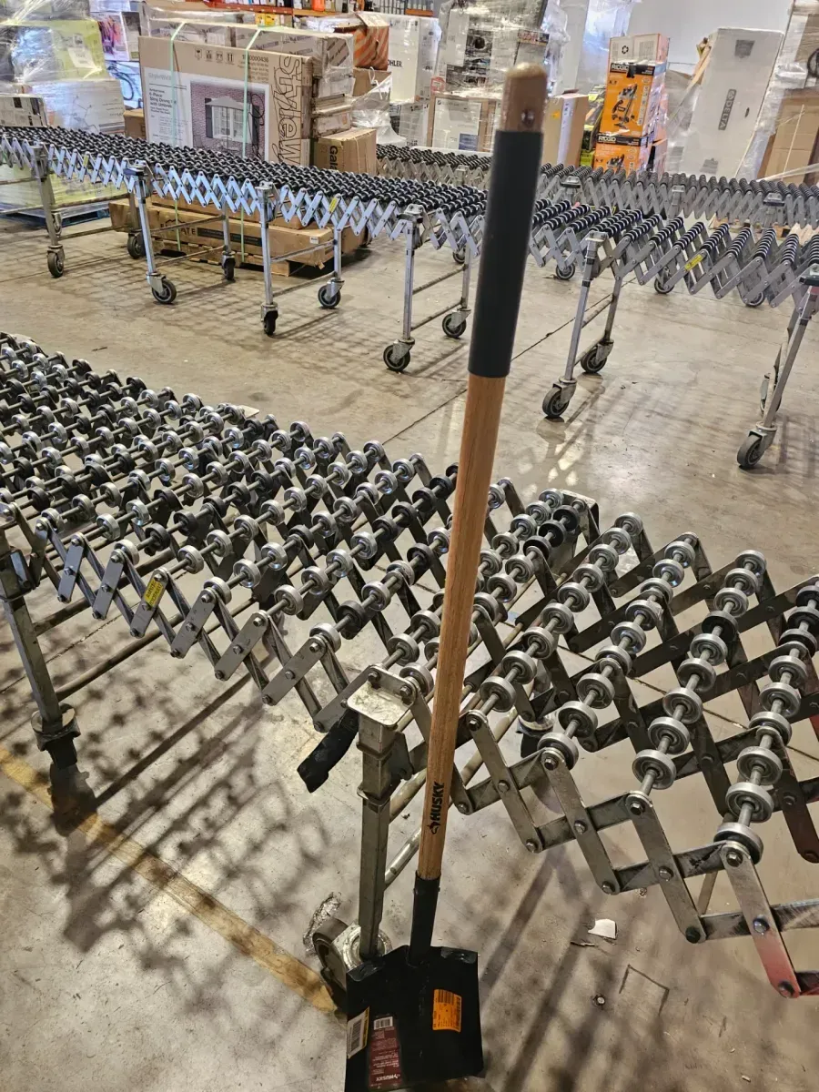 47 in. Wood Handle Carbon Steel Transfer Shovel - image 3