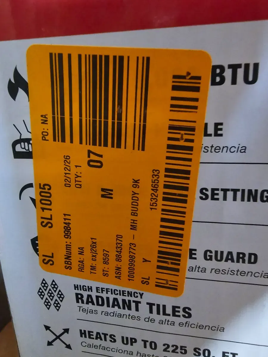 Portable Buddy 9,000 BTU Propane Indoor/Outdoor Heater and 1 lb. Propane Gas Cylinder (2-Pack) - image 3