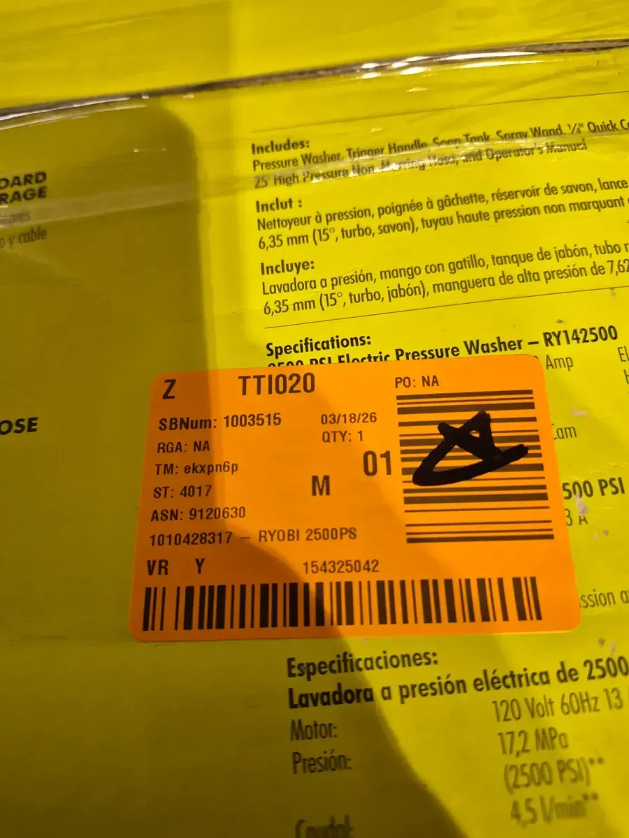 2500 PSI 1.2 GPM High Performance Cold Water Electric Pressure Washer - image 5