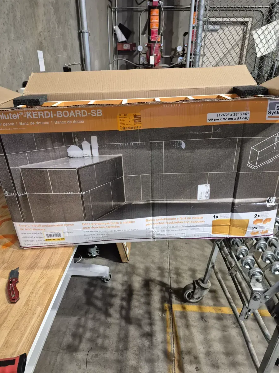 Round No-Caulk White PVC Shower Drain with 4-1/4 in. Round Snap-In Stainless Steel Drain Cover - image 3