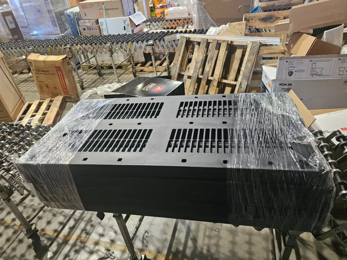 HDX 5-Tier Plastic Shelving black  (5 Tier Plastic Adjustable Garage Storage Shelving Unit in Black (48 in. W x 75 in. H x 24 in. D)) - image 4