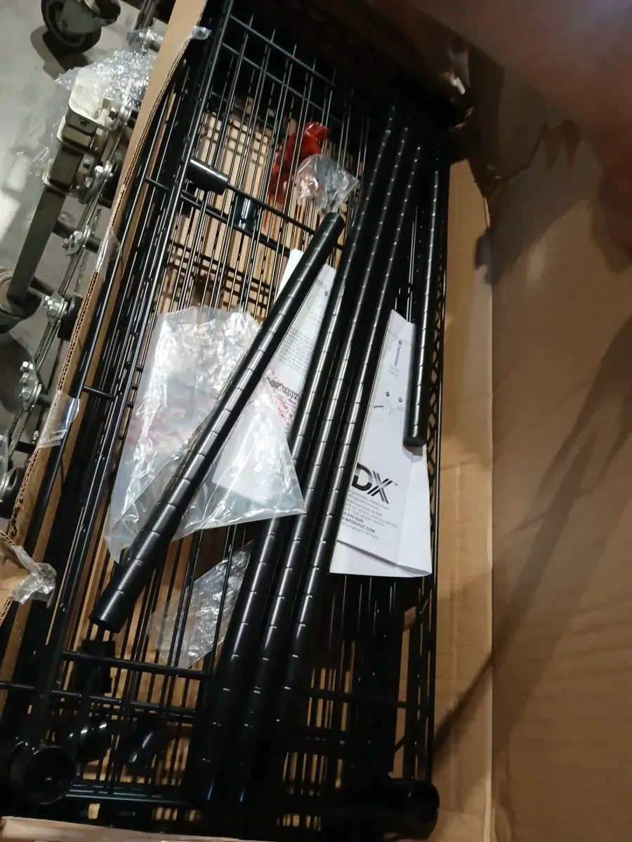 HDX 4-Tier Steel Wire Shelving Unit in Black (36 in. W x 54 in. H x 14 in. D) - image 4