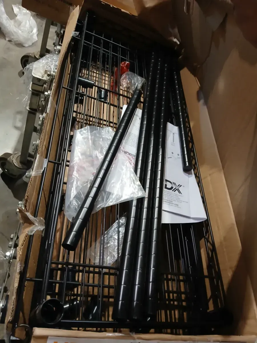 HDX 4-Tier Steel Wire Shelving Unit in Black (36 in. W x 54 in. H x 14 in. D) - image 3