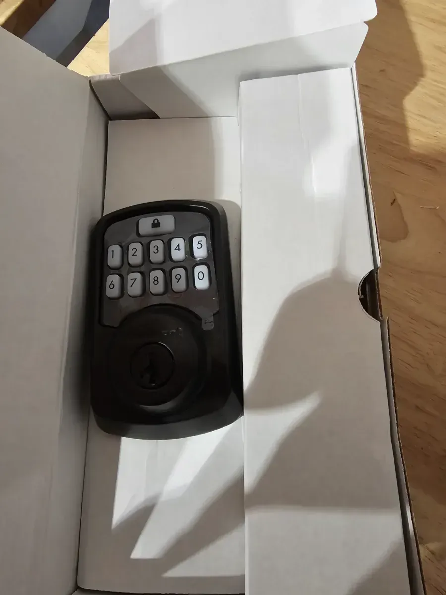 Aura Reach Matte Black Bluetooth + Matter Over Thread Enabled Smart Lock Deadbolt with Smart Home Integration - image 3