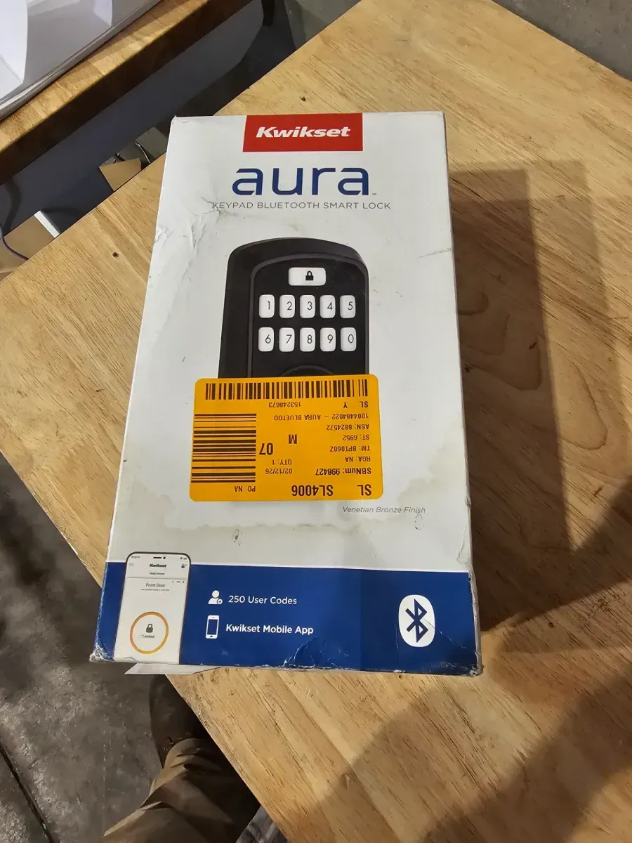 Aura Reach Matte Black Bluetooth + Matter Over Thread Enabled Smart Lock Deadbolt with Smart Home Integration - image 4