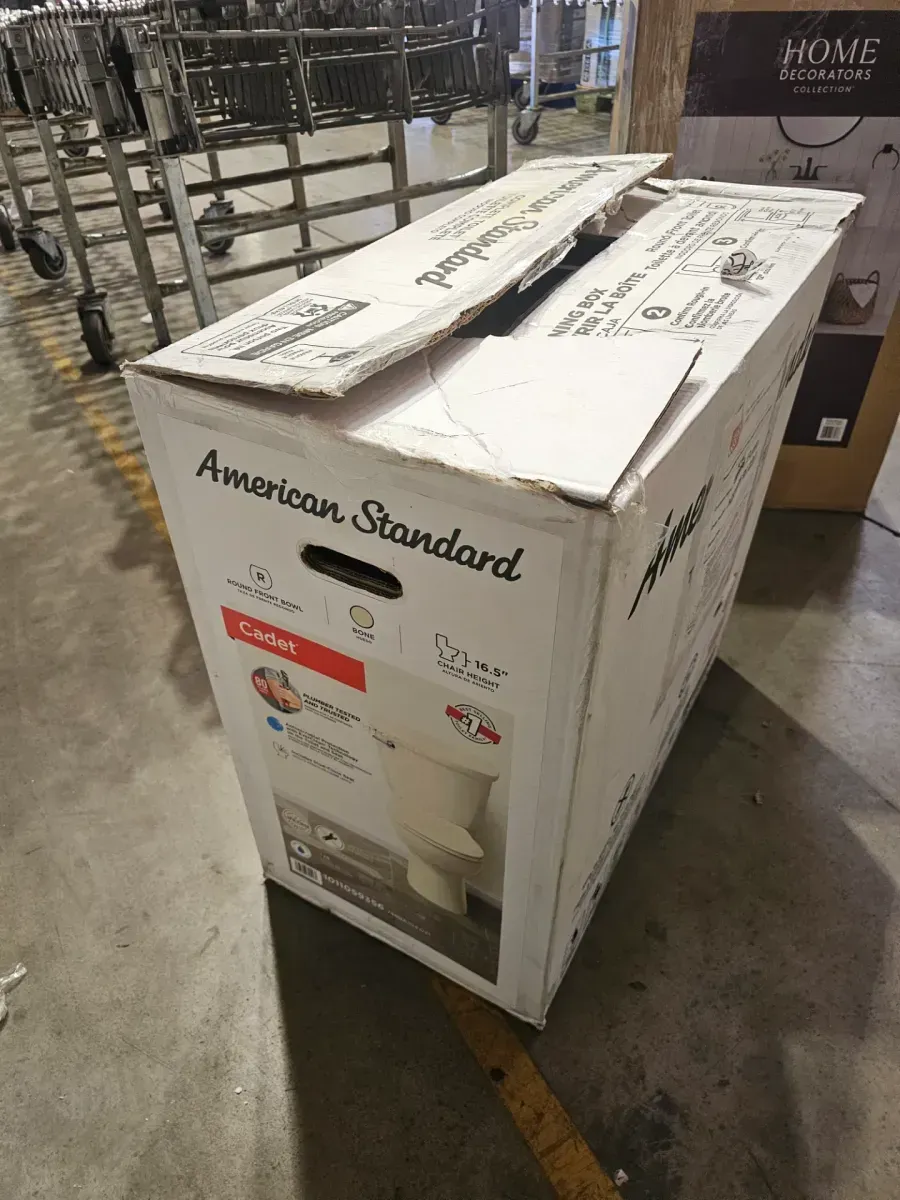 Cadet 12 in. Antimicrobial 2-Piece 1.28 GPF Single Flush Chair Height Round Toilet in Bone with Slow Close Seat - image 4