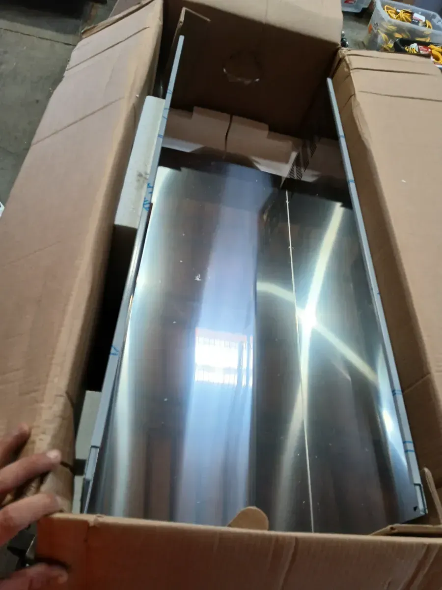 Chimney Extension for Bosch Pyramid Style Wall Range Hoods in Black Stainless Steel - image 3