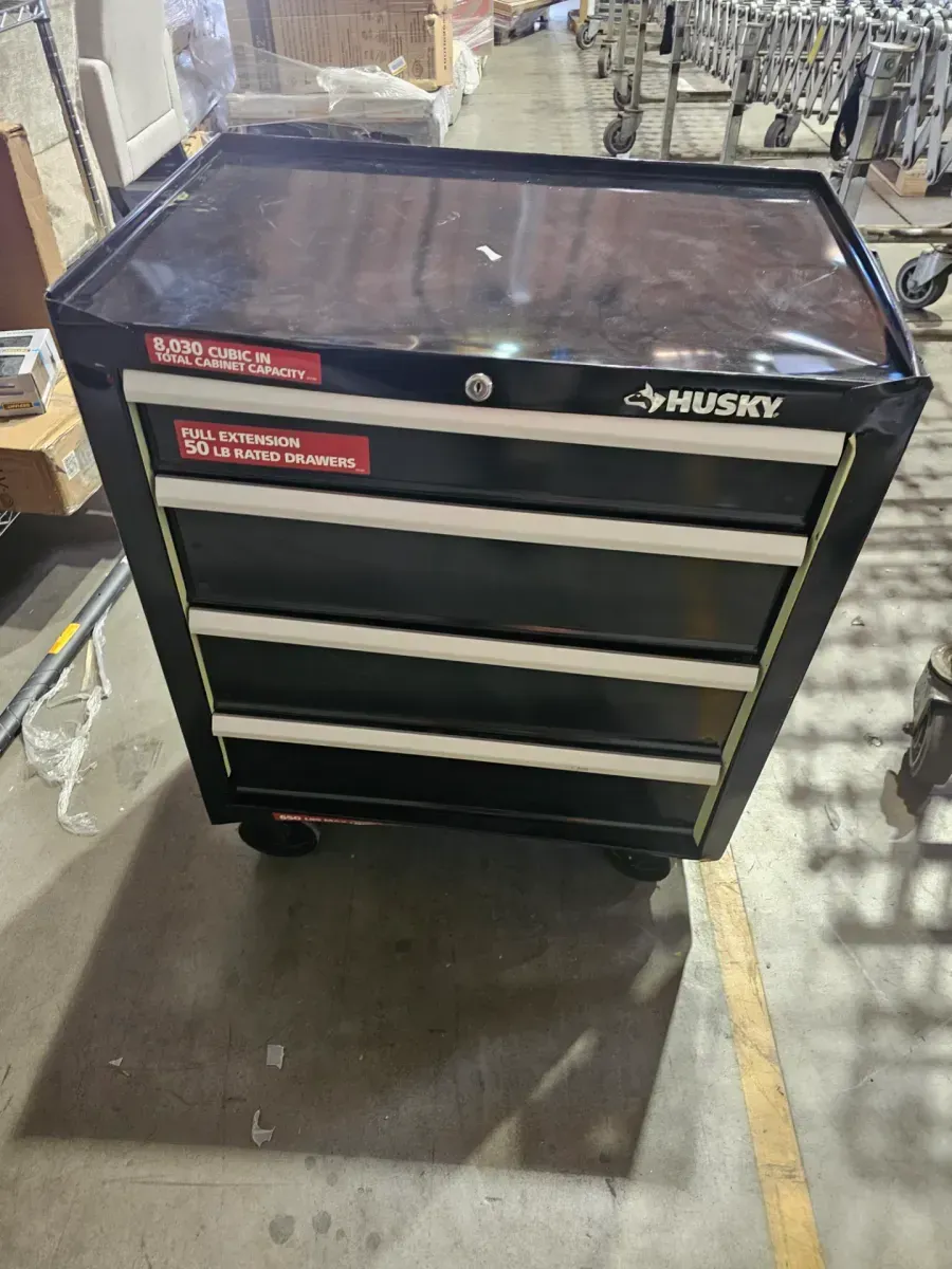 26.5 in. W x 18 in. D Standard Duty 4-Drawer Rolling Tool Cabinet in Gloss Black - image 4