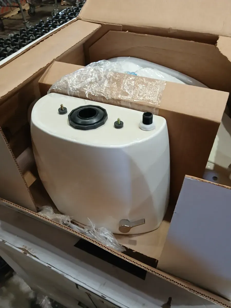 Power Flush 12 inch Rough In Two-Piece 1.28 GPF Single Flush Elongated Toilet in White Seat Included - image 3