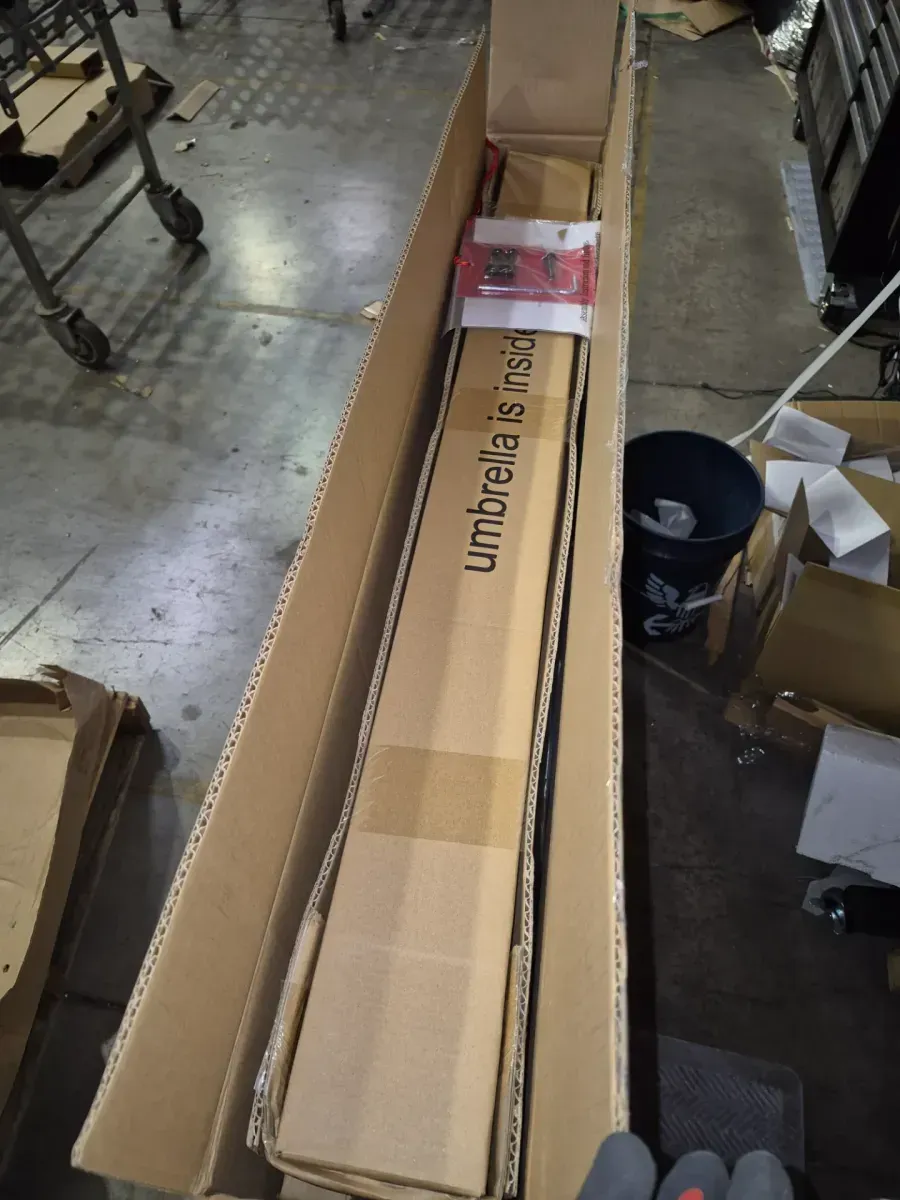 Amberview 6-Piece Sling Folding Outdoor Dining Set with Umbrella - image 5