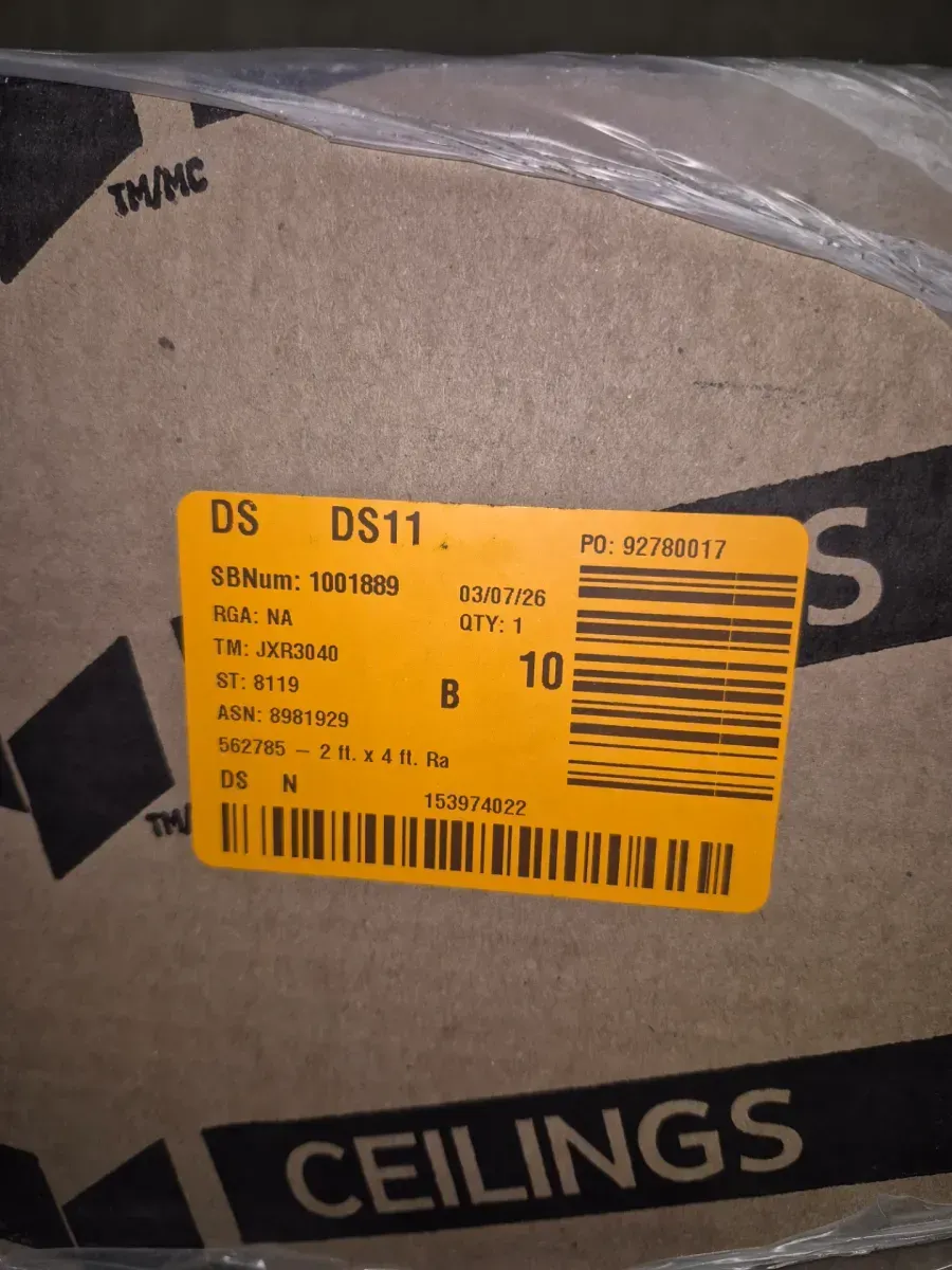 2 ft. x 2 ft. Radar Basic White Square Edge Lay-In Ceiling Tile, case of 16 (64 sq. ft.) - image 5