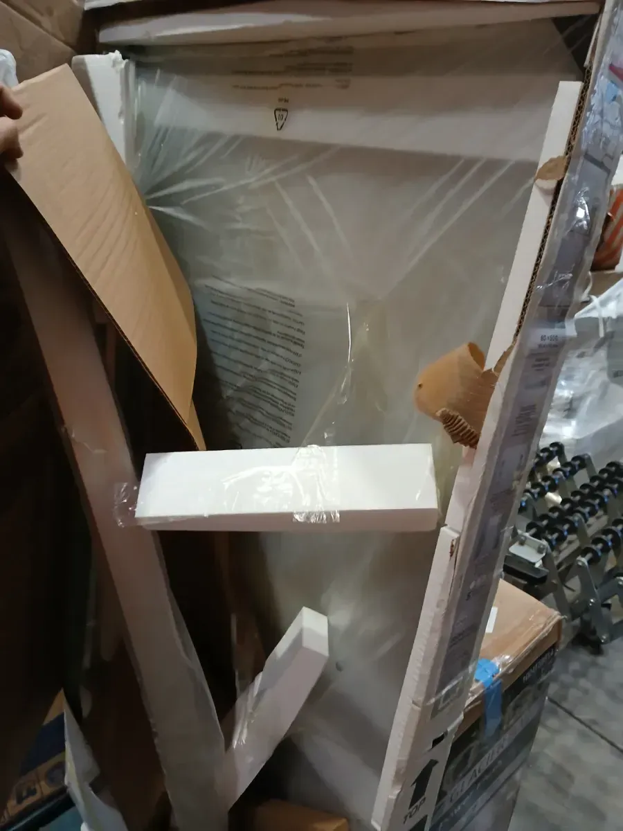 Ovation Curve 60 in. W x 60 in. H Sliding Frameless Tub Door in Brushed Nickel with Clear Glass - image 5