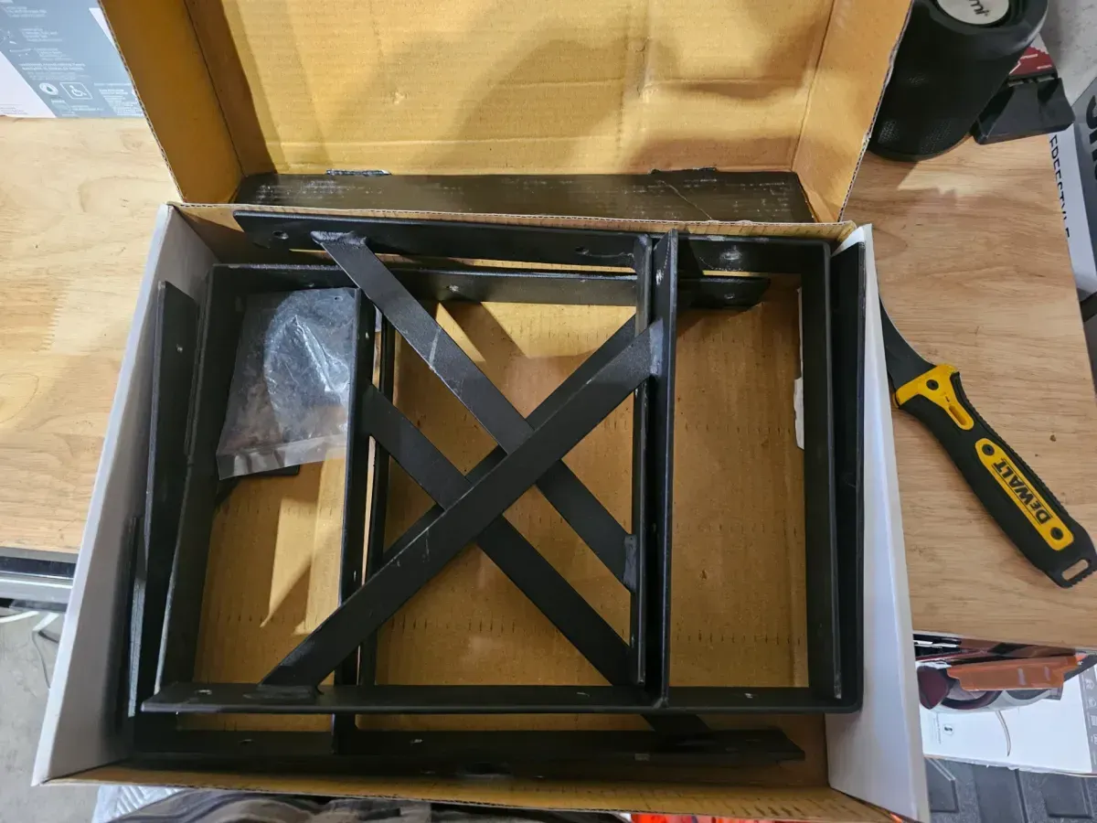 Heavy-Duty Steel Gate Hardware Kit in Matte Black (Fits Gates 26 in. to 60 in. W) - image 5