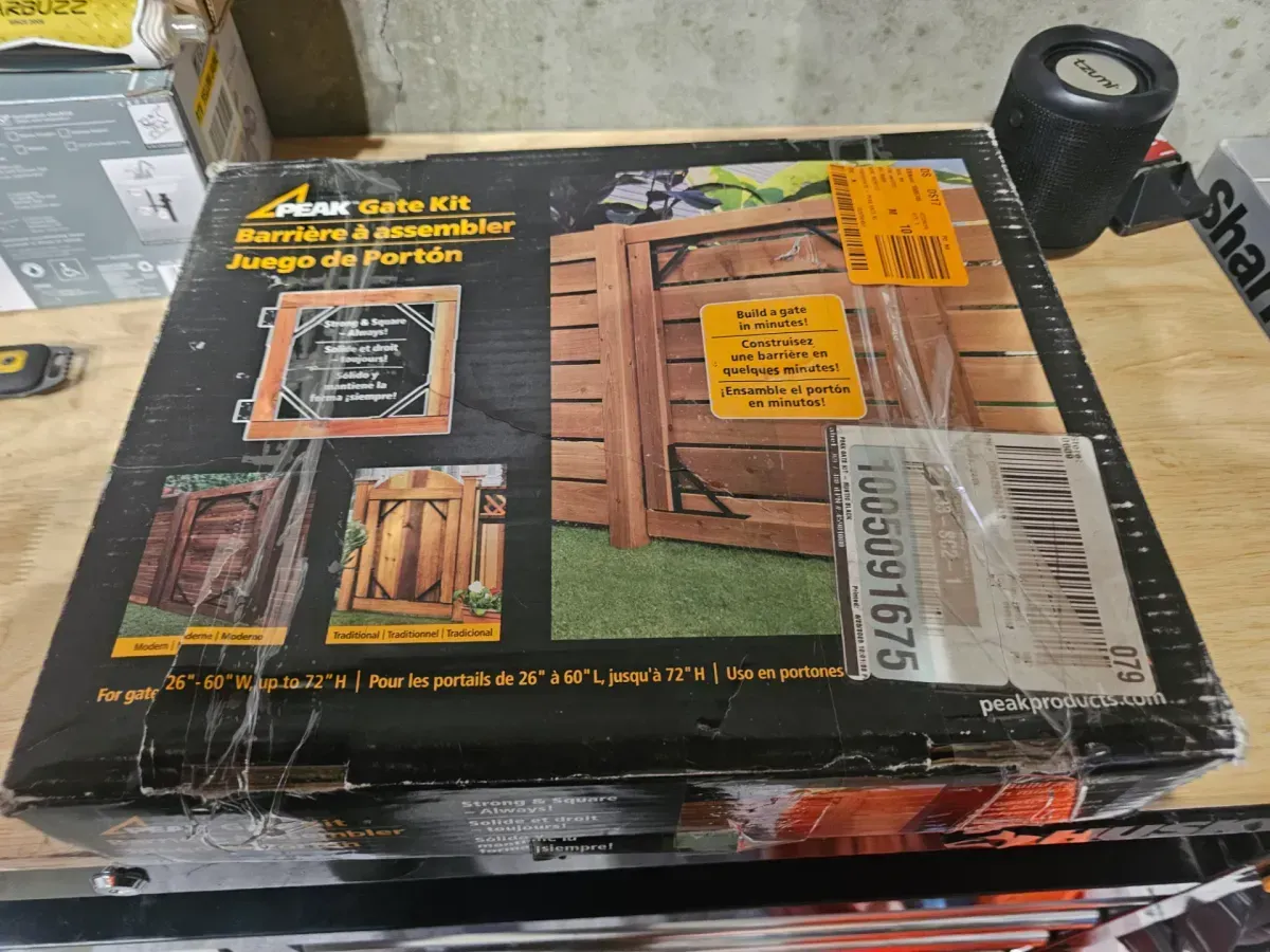 Heavy-Duty Steel Gate Hardware Kit in Matte Black (Fits Gates 26 in. to 60 in. W) - image 4