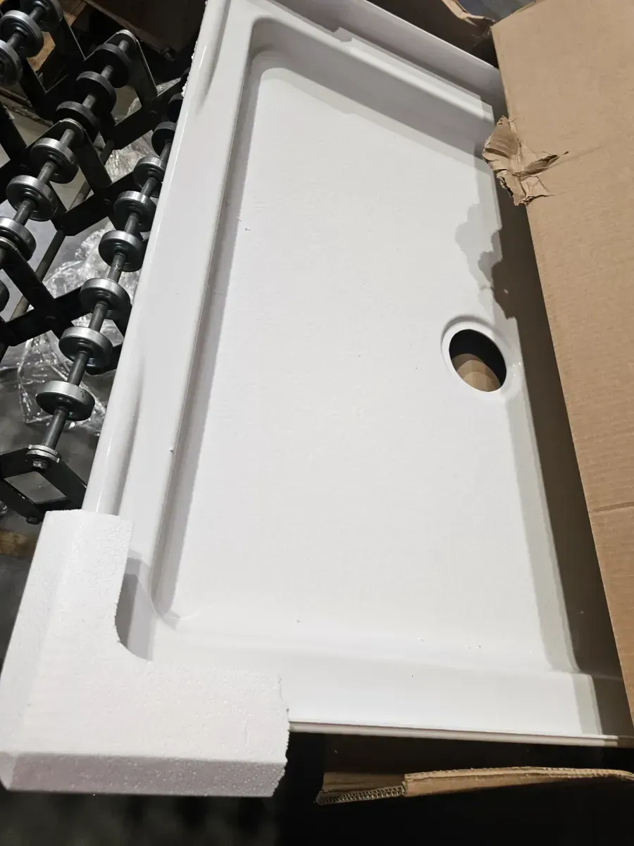 Ensemble 60 x 30 Alcove Shower Pan Base with Left Drain in White - image 3